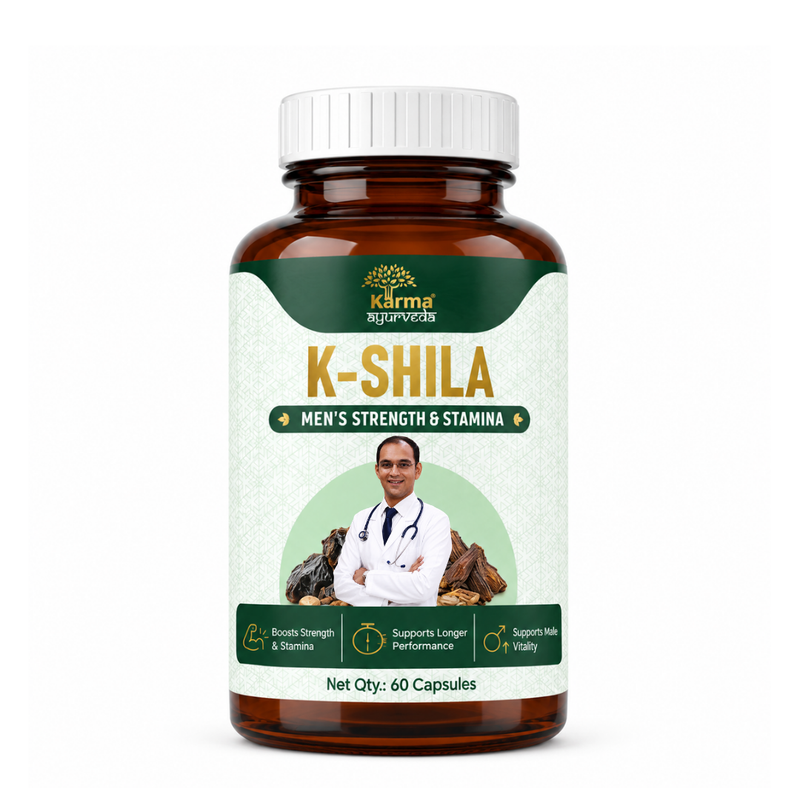 AyuKarma K-Shila – Shuddha Shilajit Capsules for Men’s Strength, Stamina & Vitality (Ministry Of Ayush Approved)