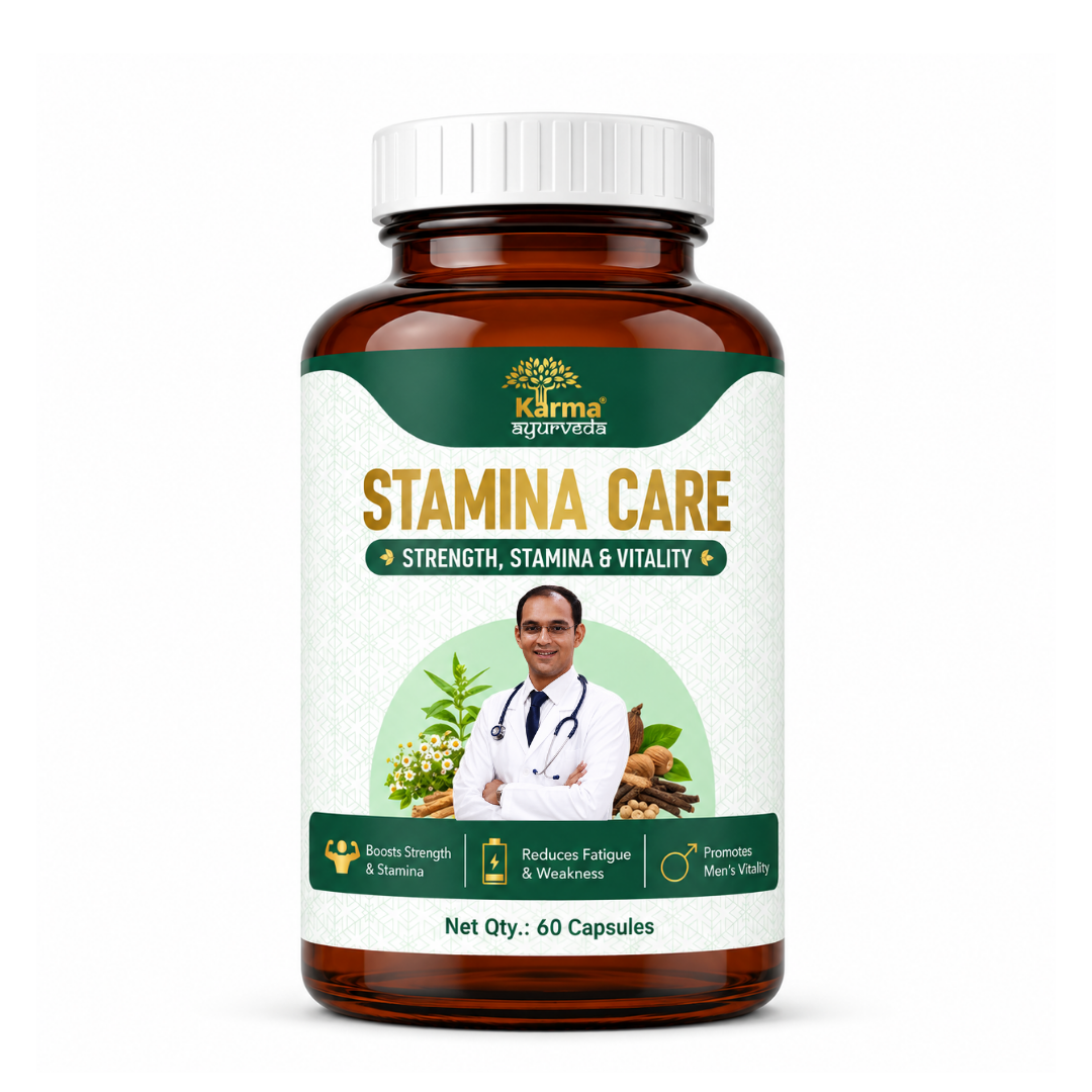 AyuKarma Stamina Care – Ayurvedic Capsules for Strength, Stamina, Physical Endurance & Vitality (Ministry Of Ayush Approved)
