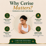 AyuKarma Cerise - Ayurvedic Psoriasis & Skin Wellness Supplement for Flaky Skin, Itching & Skin Irritation (Ministry of Ayush Approved)