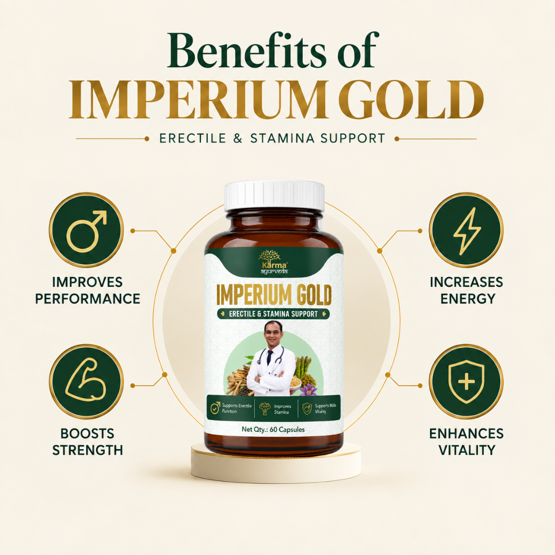 AyuKarma Imperium Gold – Double Strength Formula for Stamina, Vitality & Men's Wellness (Ministry Of Ayush Approved) (Ministry of Ayush Approved)