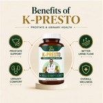AyuKarma K-Presto – Ayurvedic Prostate Care Capsules for Urinary Comfort & Healthy Urine Flow (Ministry Of Ayush Approved)