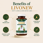 AyuKarma Livonew – Ayurvedic Fatty Liver Support Capsules for Liver Fat Metabolism (Ministry Of Ayush Approved)