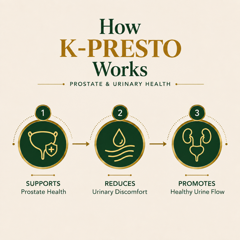 AyuKarma K-Presto – Ayurvedic Prostate Care Capsules for Urinary Comfort & Healthy Urine Flow (Ministry Of Ayush Approved)