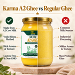 AyuKarma A2 Gir Cow Ghee - Pure Vedic Bilona Ghee for Better Digestion, Gut Health & Everyday Nourishment (FSSAI Licensed) 1000 ml