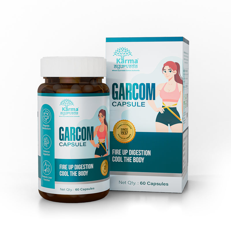 AyuKarma Garcom Capsules – Ayurvedic Garcinia Weight Management, Digestion & Metabolism Support