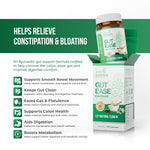 AyuKarma Gut Ease Capsules – Ayurvedic Constipation, Gut Cleansing & Digestion Support