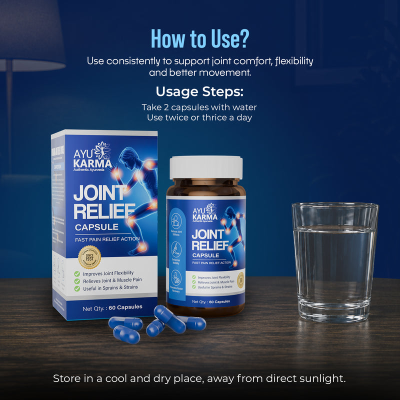 AyuKarma Joint Relief Capsules – Ayurvedic Joint Pain, Stiffness & Mobility Support