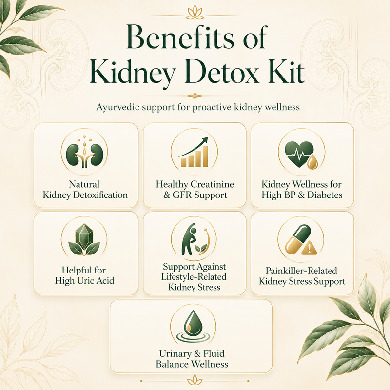 Karma Ayurveda KRM-Ren-Plus Ultra Kwath – Ayurvedic Kidney Detox & Creatinine Support Kit
