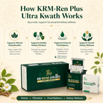Karma Ayurveda KRM-Ren-Plus Ultra Kwath – Ayurvedic Kidney Detox & Creatinine Support Kit