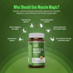 AyuKarma Muscle Magic Capsules – Ayurvedic Weight Gain, Muscle Growth & Strength Support