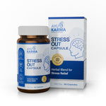 AyuKarma Stressout Capsules – Ayurvedic Stress Relief, Memory, Focus & Calm Mind Support